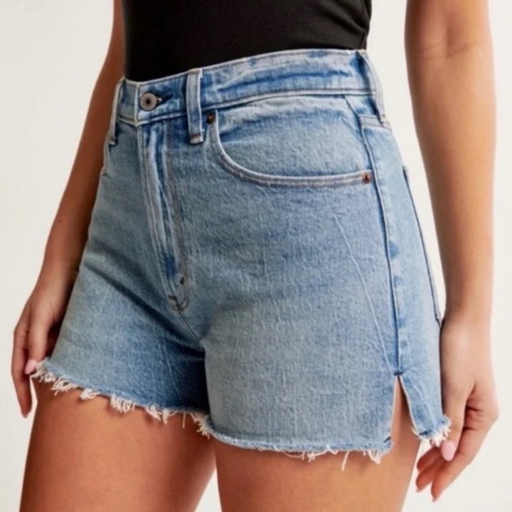 Abercrombie & Fitch Light Blue Jean Shorts